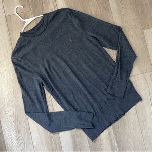 Allsaints Merino Sweater wool mode crewneck mens Blue (small) light minimalist